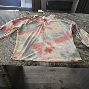 Multicolor Tie-Dye Long Sleeve Tee